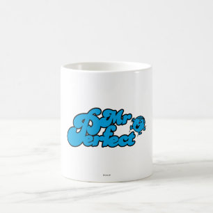 Mr. Perfect   Large Blue Letters Coffee Mug