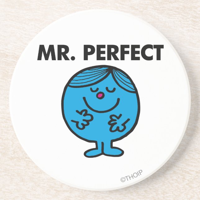 Mr. Perfect | Quietly Content Coaster (Front)