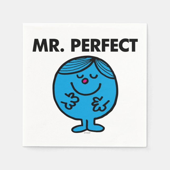 Mr. Perfect | Quietly Content Napkin (Front)