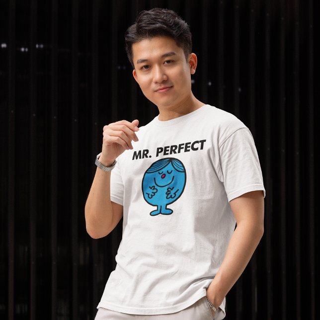 Mr. Perfect | Quietly Content Tri-Blend Shirt (Person wearing shirt)