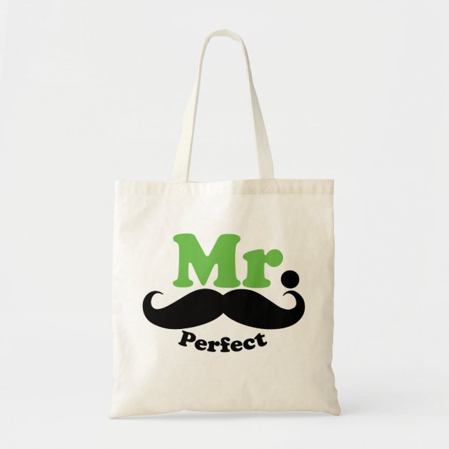 Mr. Perfect Tote Bag (Front)