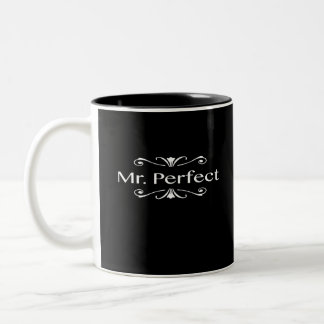 Mr. Perfect Two-Tone Coffee Mug