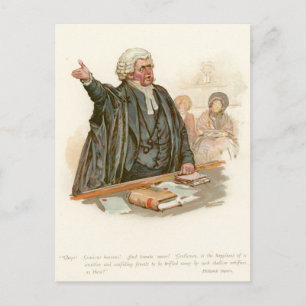 Mr Perker from Pickwick Papers Postcard