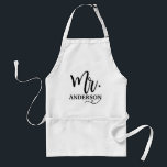 Mr. Personalised Couples Name Standard Apron<br><div class="desc">Mr. Personalised Couples Name Adult Apron. Cute custom couples his and hers cooking apron find the matching Mrs. Apron in my shop,  personalise this husband apron with your own name or custom text.</div>