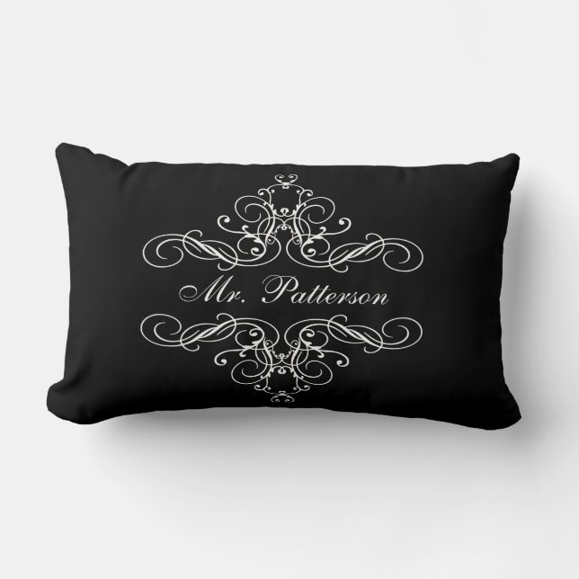 Mr. Personalised  His & Her Boudoir Bed Pillow (Front)