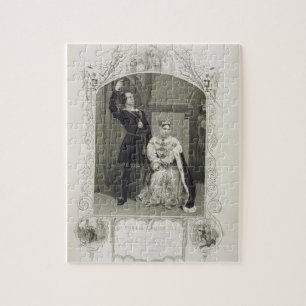 Mr Phelps as Hamlet and Miss Glyn as Queen Gertrud Jigsaw Puzzle