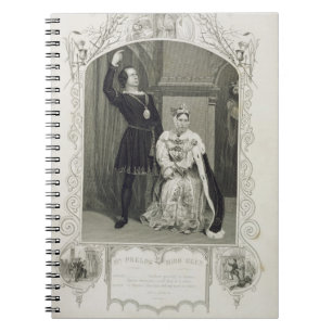Mr Phelps as Hamlet and Miss Glyn as Queen Gertrud Notebook
