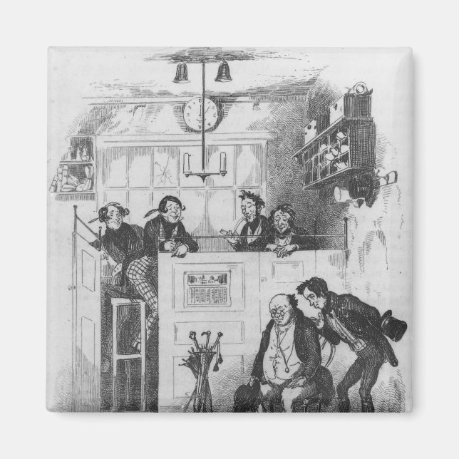 Mr. Pickwick and Sam in the attorney's office Magnet (Front)