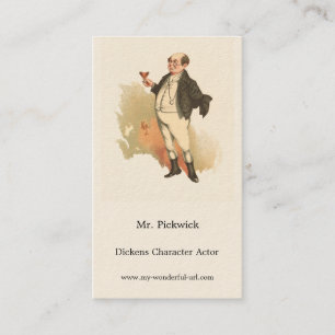 Mr. Pickwick by Kyd, Dickens' The Pickwick Papers Business Card