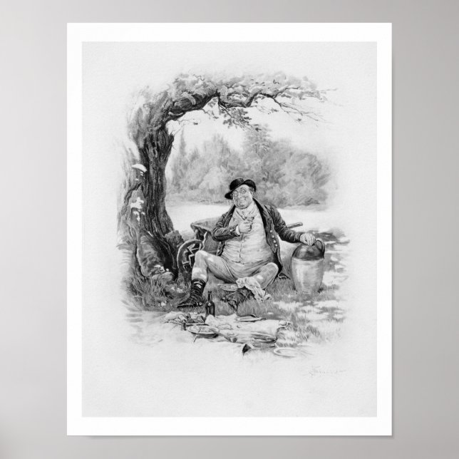 Mr Pickwick, from 'Charles Dickens: A Gossip about Poster (Front)