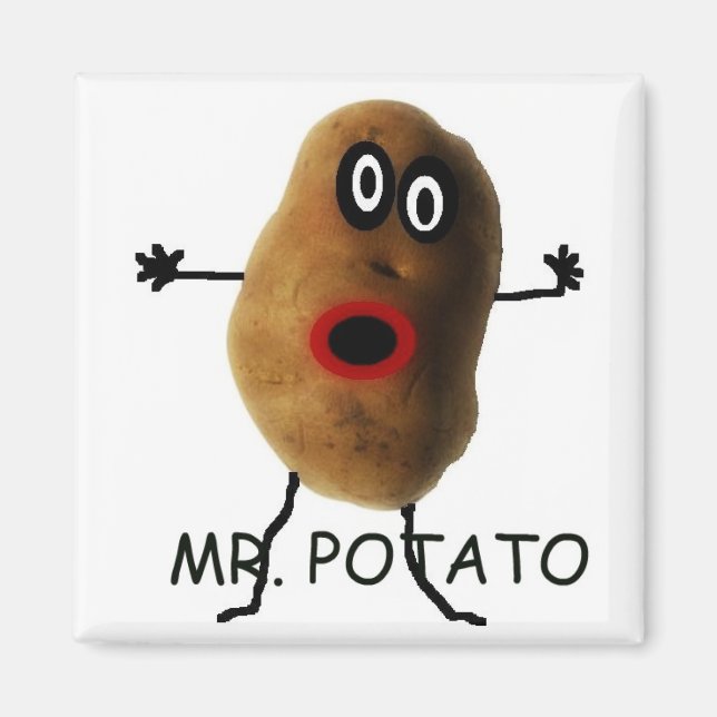 Mr Potato Cartoon Magnet (Front)