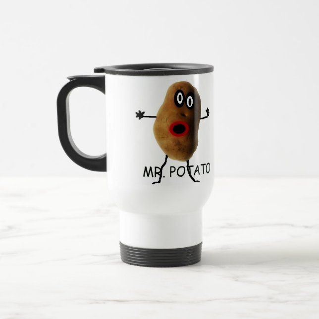 Mr Potato Cartoon Travel Mug (Left)
