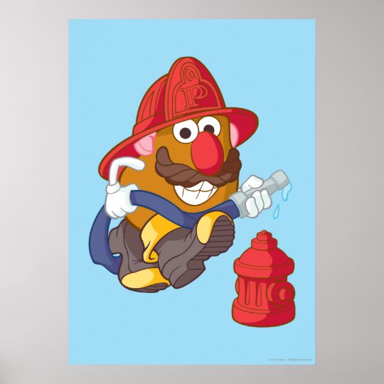 Mr Potato Head Fireman Poster Au 