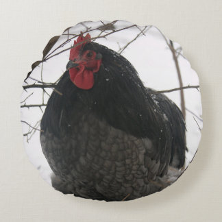 Mr. Precious - Rooster on Round Pillow