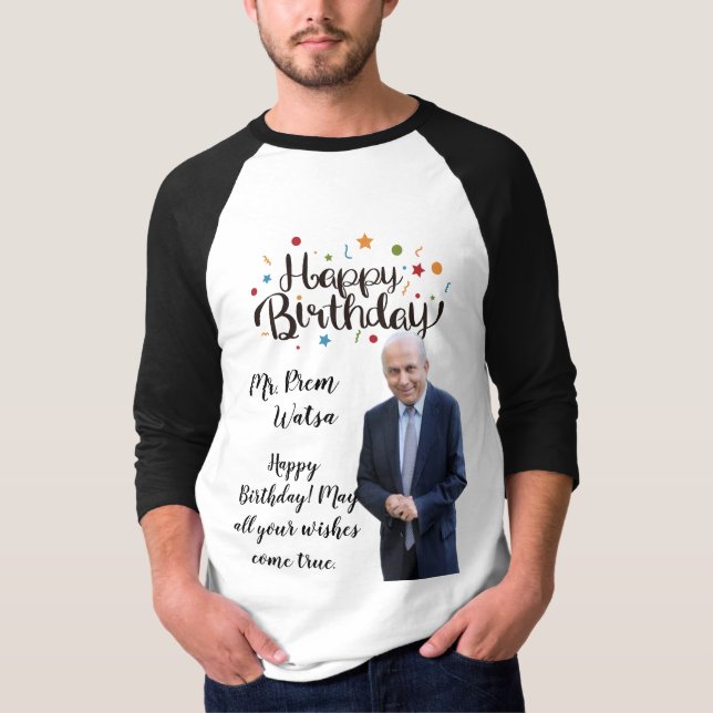Mr.prem watse happy birthday 2 print t-shirt (Front)