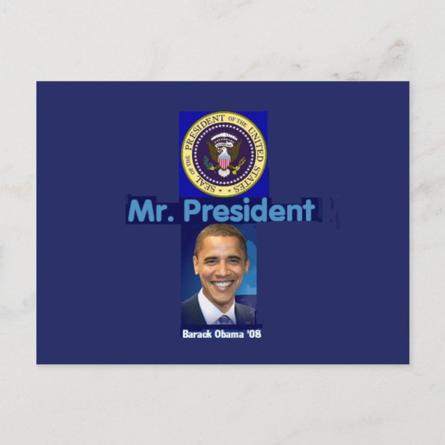 MR. PRESIDENT Postcard (Front)
