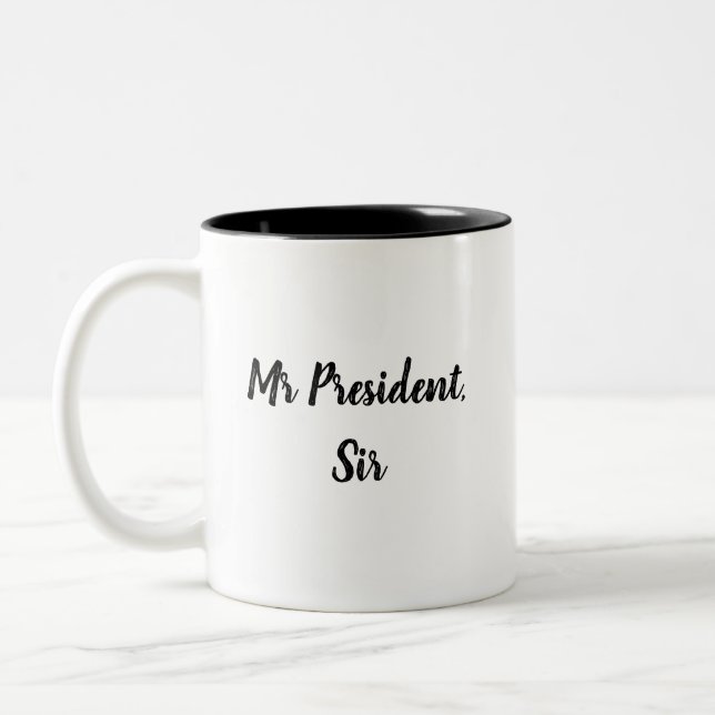 Mr President, Sir Coffee Mug (Left)