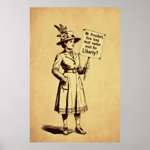 Mr. President Vintage Suffragette Art Poster