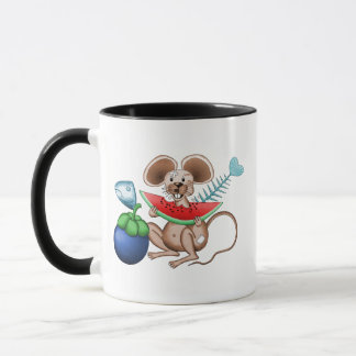 Mr. Rat enjoying his meal in the garbage restauran Mug