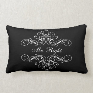 Mr. Right Elegant Boudoir Bed His & Her Pillow