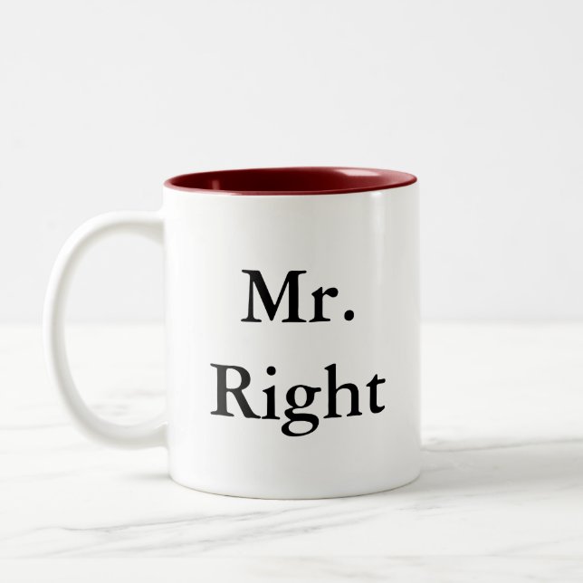 Mr. Right Mugs (Left)