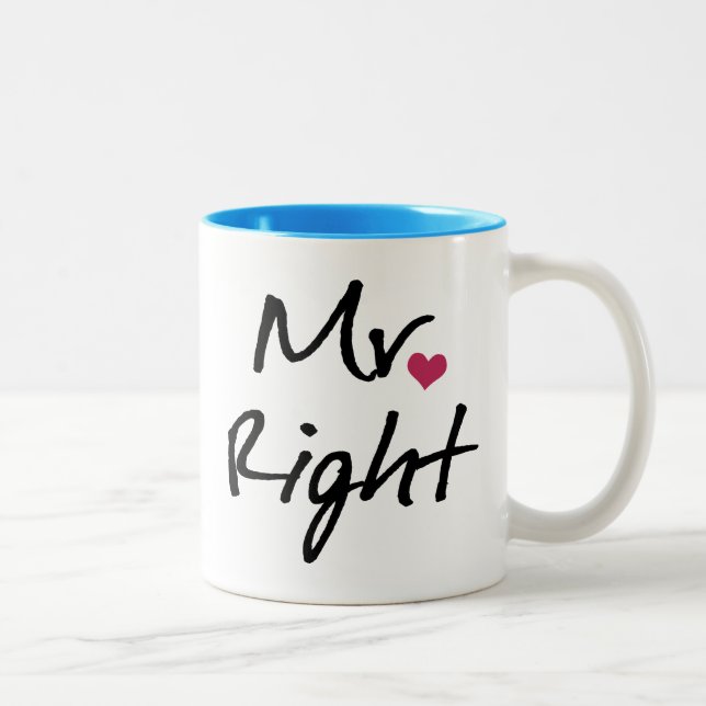 Mr Right Two-Tone Coffee Mug (Right)