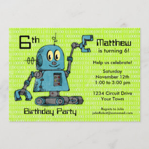 Mr. Robot Personalised Birthday Invitation