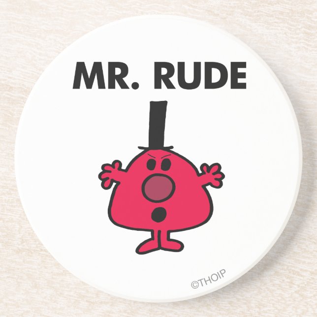 Mr. Rude | Red-Faced Anger Coaster (Front)