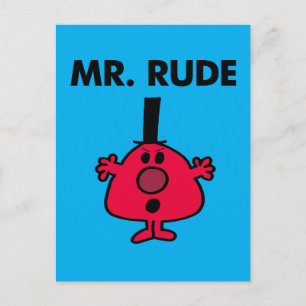 Mr. Rude   Red-Faced Anger Postcard