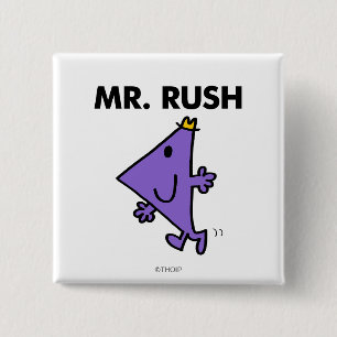 Mr. Rush   Quick Pace 15 Cm Square Badge