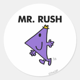 Mr. Rush   Quick Pace Classic Round Sticker