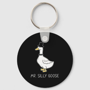 Mr Silly Goose Couple Matching Wedding Funny Men Key Ring