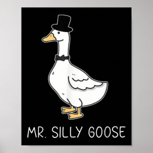 Mr. Silly Goose Couple Matching Wedding Funny Men Poster