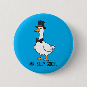 Mr Silly Goose Couple Matching Wedding Funny Silly 6 Cm Round Badge