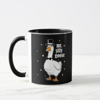 Mr. Silly Goose Dapper Top Hat and Bow Tie Mug