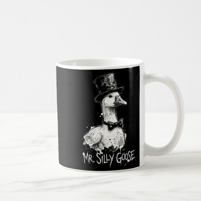 Mr Silly Goose Funny Top Hat Bowtie Wedding Coffee Mug (Right)