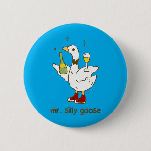 Mr Silly Goose Wedding Bachelor Party Funny 6 Cm Round Badge