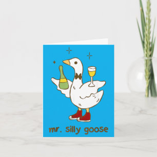 Mr Silly Goose Wedding Bachelor Party Funny Card