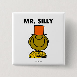 Mr. Silly Hidden Eyes 15 Cm Square Badge