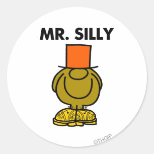 Mr. Silly Hidden Eyes Classic Round Sticker