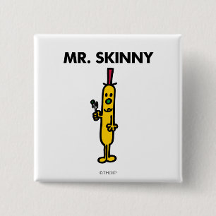 Mr. Skinny Pea & Fork 15 Cm Square Badge