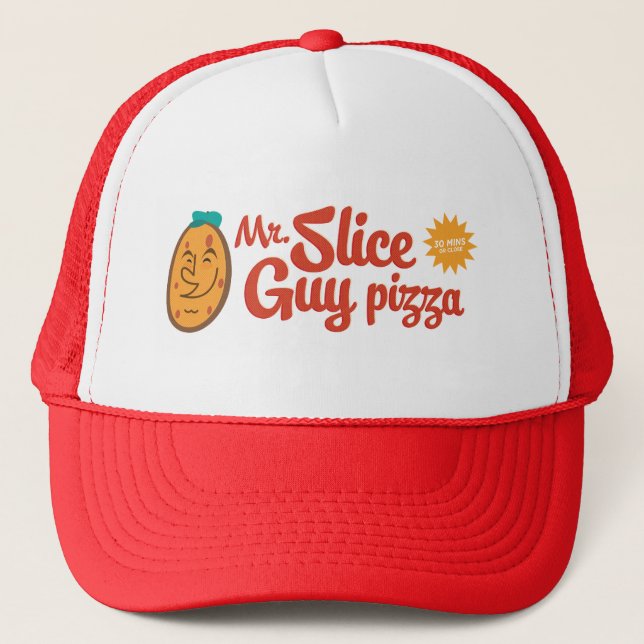 Mr. Slice Guy pizza hat (Front)