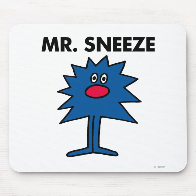 Mr. Sneeze | Jagged-Edged Body Mouse Pad (Front)