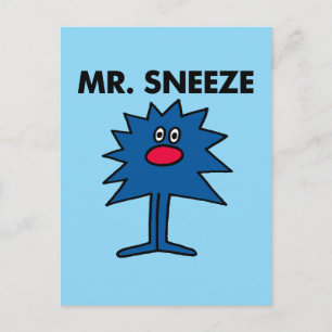 Mr. Sneeze   Jagged-Edged Body Postcard