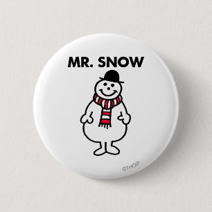 Mr. Snow   Classic Pose 6 Cm Round Badge