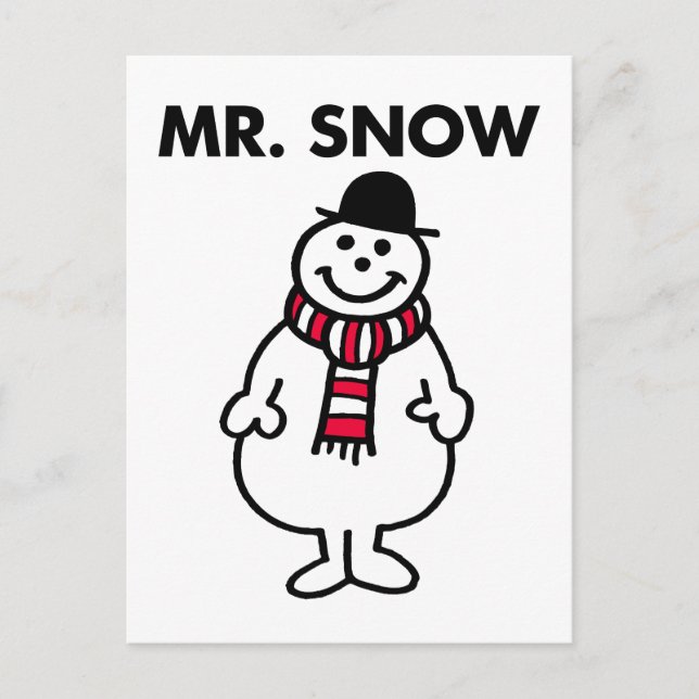 Mr. Snow | Classic Pose Postcard (Front)