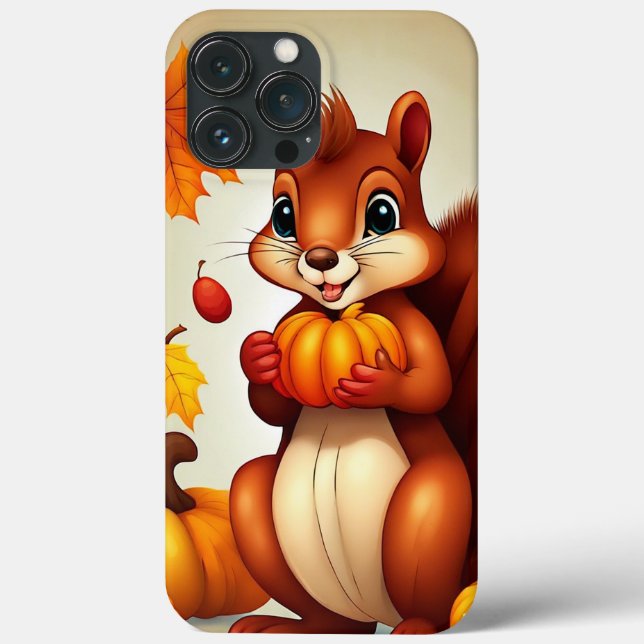 Mr. Squirrel Autumn  Phone Case (Back)