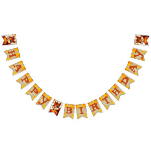Mr. Squirrel Happy Birthday Banner
