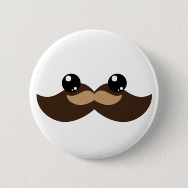 Mr. stachio 6 cm round badge (Front)