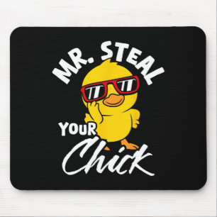 Mr. Steal Your Chick Easter Humour Mouse Pad